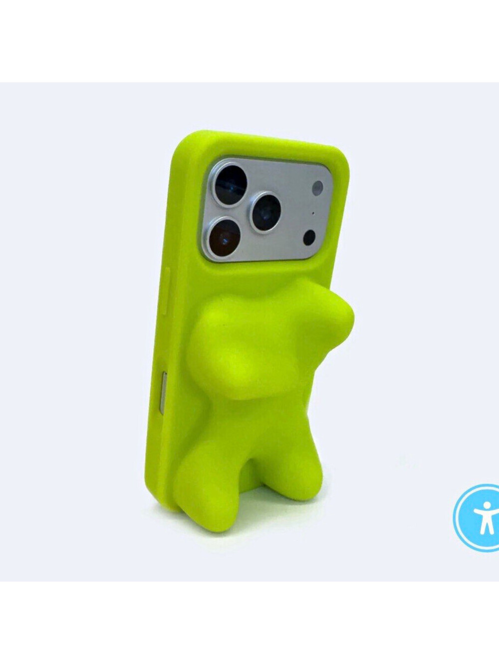 HIKAWA Green 3D Gummy Bear Stand Back Case iPhone 15 max Pro